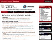 Tablet Screenshot of healthbulletin.org.au