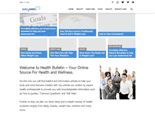 Tablet Screenshot of healthbulletin.org